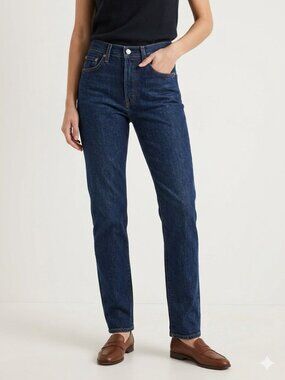 Levi's 501 Original Jeans High Rise 26x28 Dark Wash Classic NWT